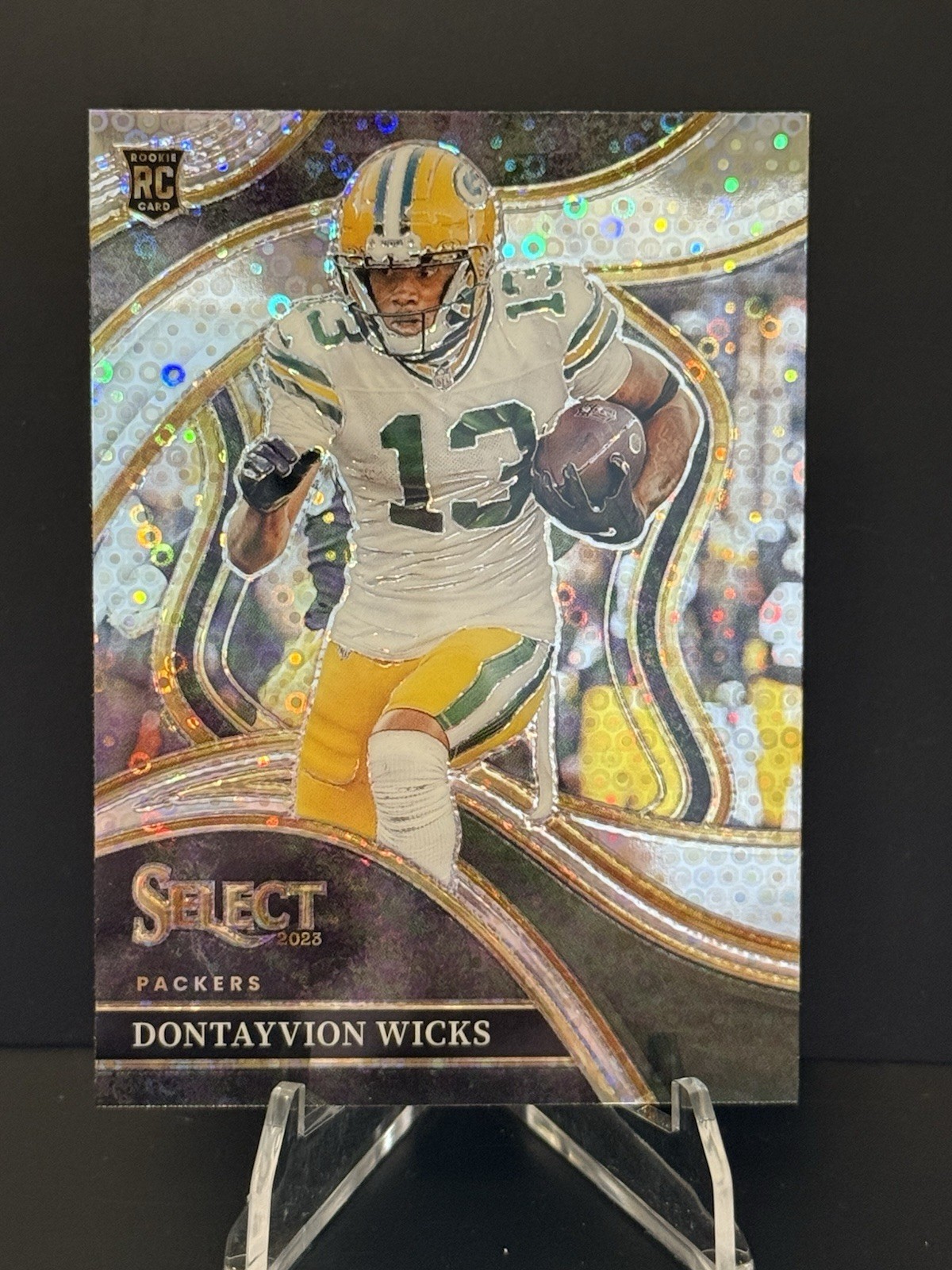 2023 Panini Select - Club Level #271 Dontayvion Wicks (RC) Silver Disco