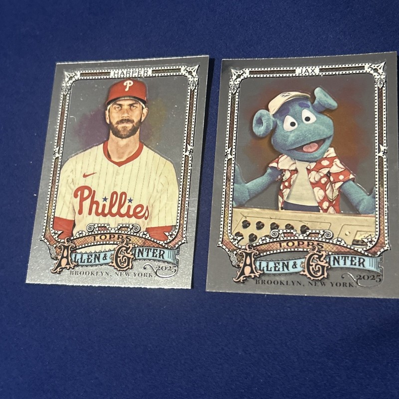 2025 Topps Allen & Ginter Chrome Bryce Harper #146 and Jax #266 - Lot of 2!