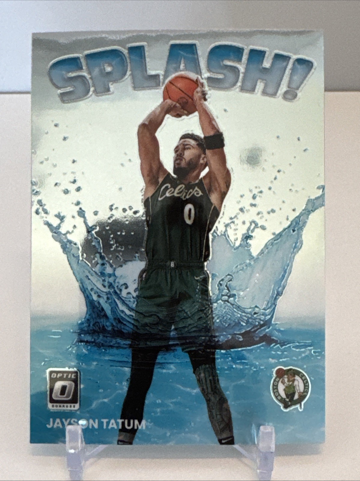 2022-23 Panini Donruss Optic Jayson Tatum Splash! Insert #7 Celtics