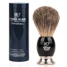 Luxury Shaving Brush for Men by , Ultra Heavy Acrylic 316L Steel Handle, Super