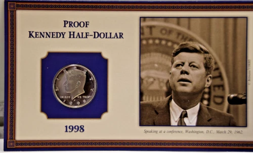 1998-S Kennedy Half Dollar Proof — photo from the most recent tracked eBay sale