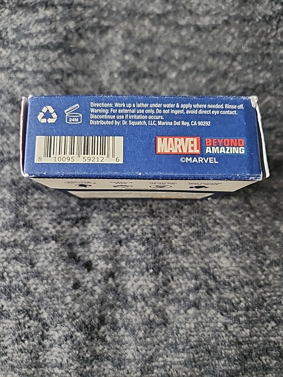 (1)Dr Squatch Limited Edition Natural Soap Medium Grit Spider-Man Spidey Suds