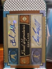 2012 SP Signature Edition - Dual Signatures Collin Cowgill, Brandon Allen #OAK17