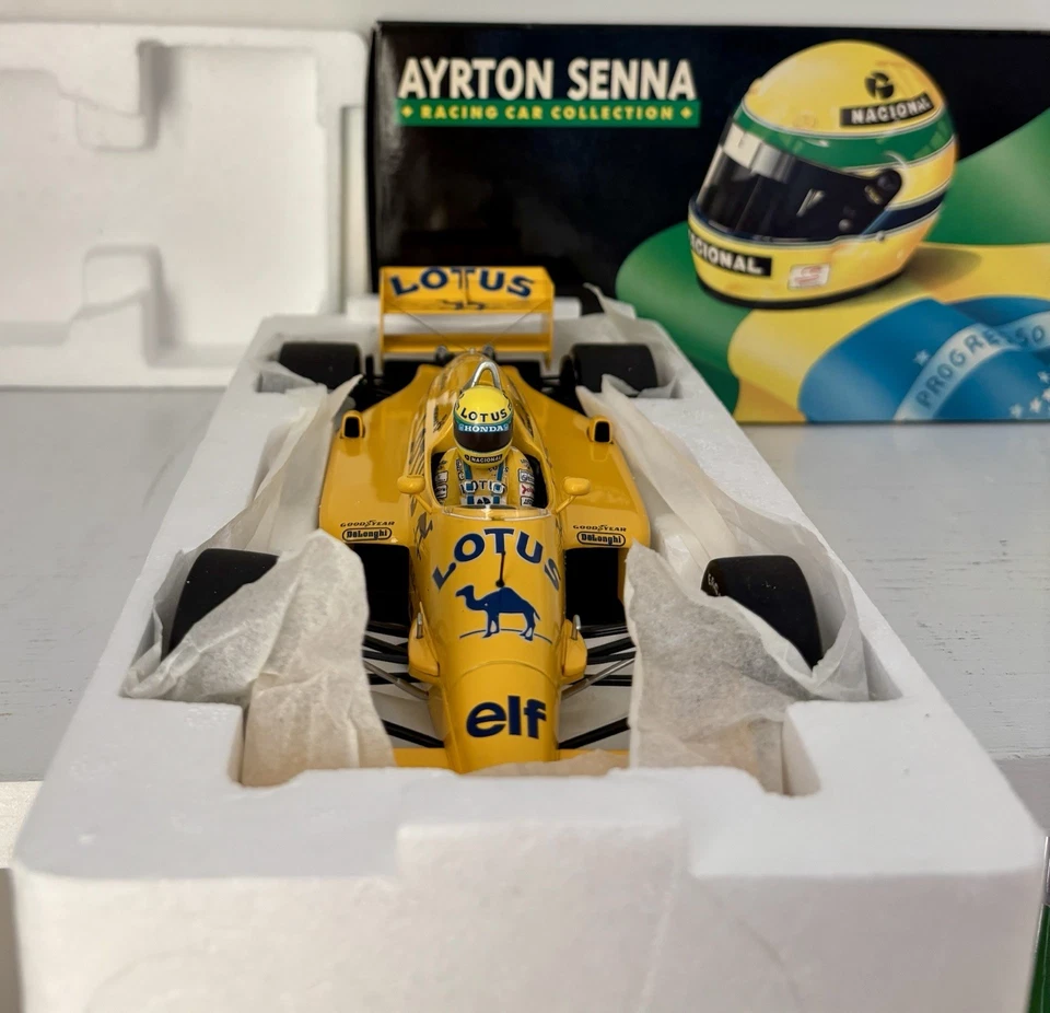 Minichamps Ayrton Senna Collection 1:18 1987 Lotus Honda 99T   - Image 3 of 4