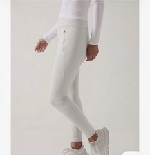 Athleta Peak Hybrid Fleece Tight Legging Pant Xs Petite Ivory
