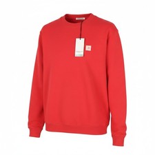 SCOTCH & SODA Sweatshirt Homme M Rouge Coton Bio Col Rond