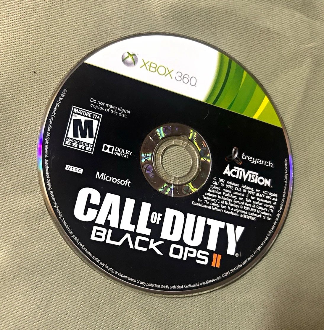 Activision Call of Duty: Black Ops II Xbox 360 Disc Only M NTSC-U/C (2012)