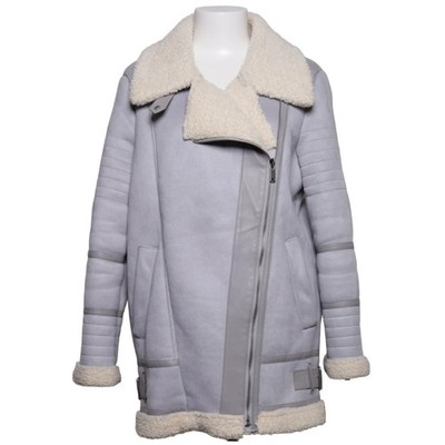 Zara Basic Outerwear, Shearling Jacke, Damen, Größe: S, Grau/Beige #Xx7
