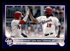 2022 Topps #218 Washington Nationals Royal Blue