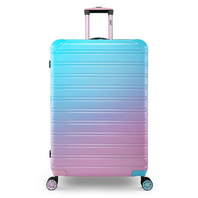 iFLY Fibertech 28'' Large Checked Suitcase   Hardside Expandable Spinner Luggage