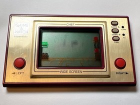 NINTENDO GAME AND & WATCH Chef Wide Screen 1981 Direct From Japan Very Rare