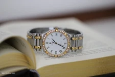 Concord Saratoga Ladies Two-Tone Yellow Gold/SS 34mm Diamond Bezel Quartz Watch