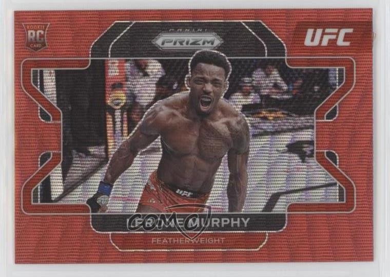 2022 Panini Prizm UFC Ruby Wave Prizm Lerone Murphy #6 5j8