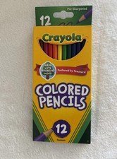 CRAYOLA  COLORED PENCILS 12 COUNT PRE-SHARPENED NON-TOXIC