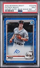 2020 BOWMAN DRAFT CHROME DRAFT PICKS AUTOS PATRICK BAILEY 24/150 PSA 9 AUTO