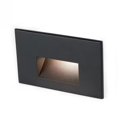 WAC Lighting - 4011-30BK - 12V 2W 1 LED Horizontal Step/Wall Light-1.93 Inches W