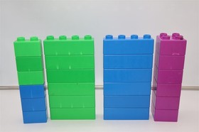 Lego Duplo Quatro 5357 Bucket - Large Chunky Bricks Compete W/Container Tub