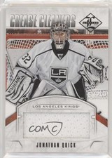 2012-13 Panini Limited Crease Cleaners Materials 9/99 Jonathan Quick #CC-JQ 0c3