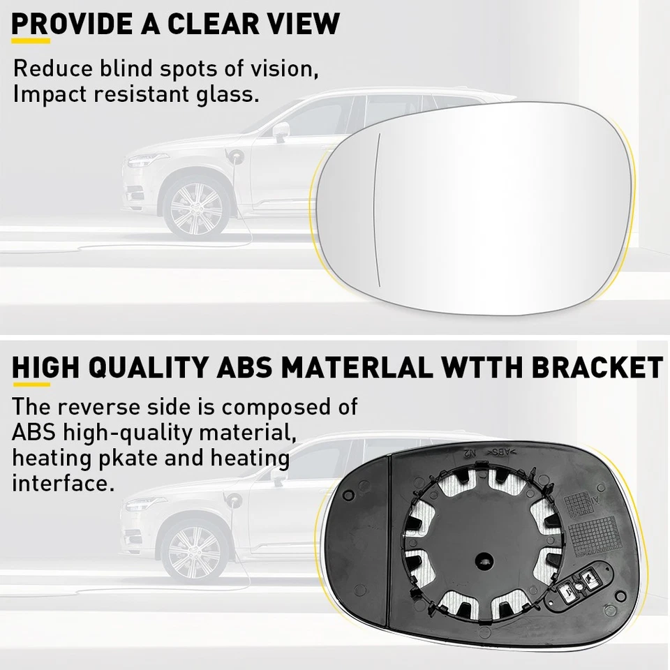 Espejo retrovisor lateral del conductor vidrio térmico para BMW E81 E90 E91 E92 325i 328i 335i 09-11 BA Foto 4 de 4