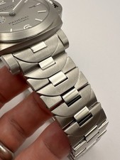 PANERAI PAM00978 Silver 44mm Luminor Marina Automatic 978 Bracelet Box & Papers! 4