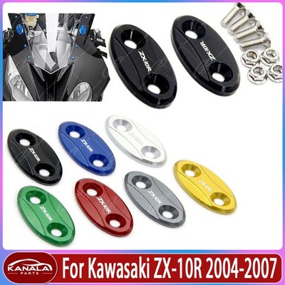 Windscreen Mirror Cap Driven Eliminators Cap For Kawasaki ZX-10R 2004-2007 New