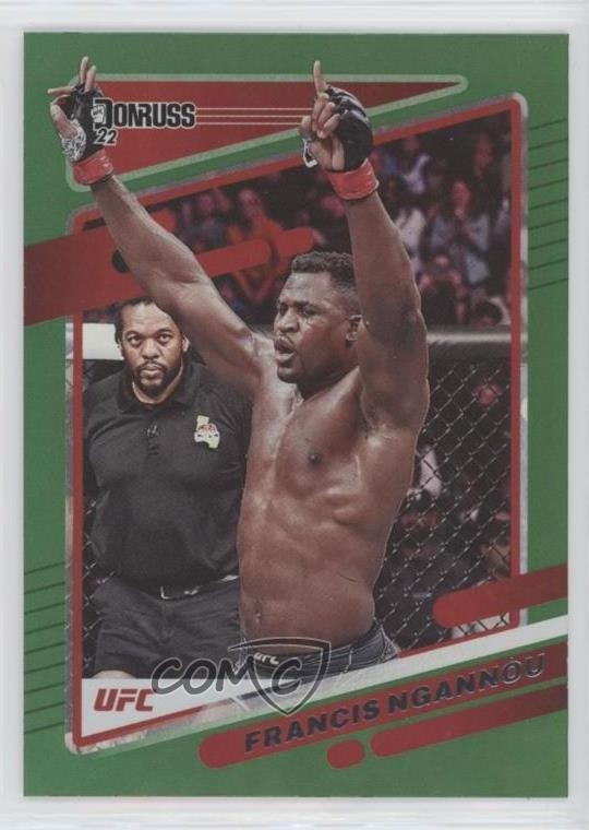 2022 Donruss UFC Green Flood Francis Ngannou #39 o1h