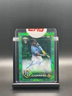 2024 Topps Chrome Sapphire JUNIOR CAMINERO Green /99 Auto Rookie RC Rays