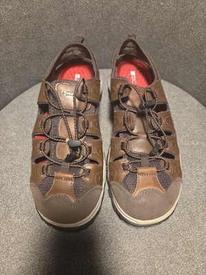 Mountain Warehouse Trek Herren Shandale Wandern Sandalen Braun Größe 10