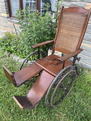Antique Wicker Victorian Wheelchair | eBay