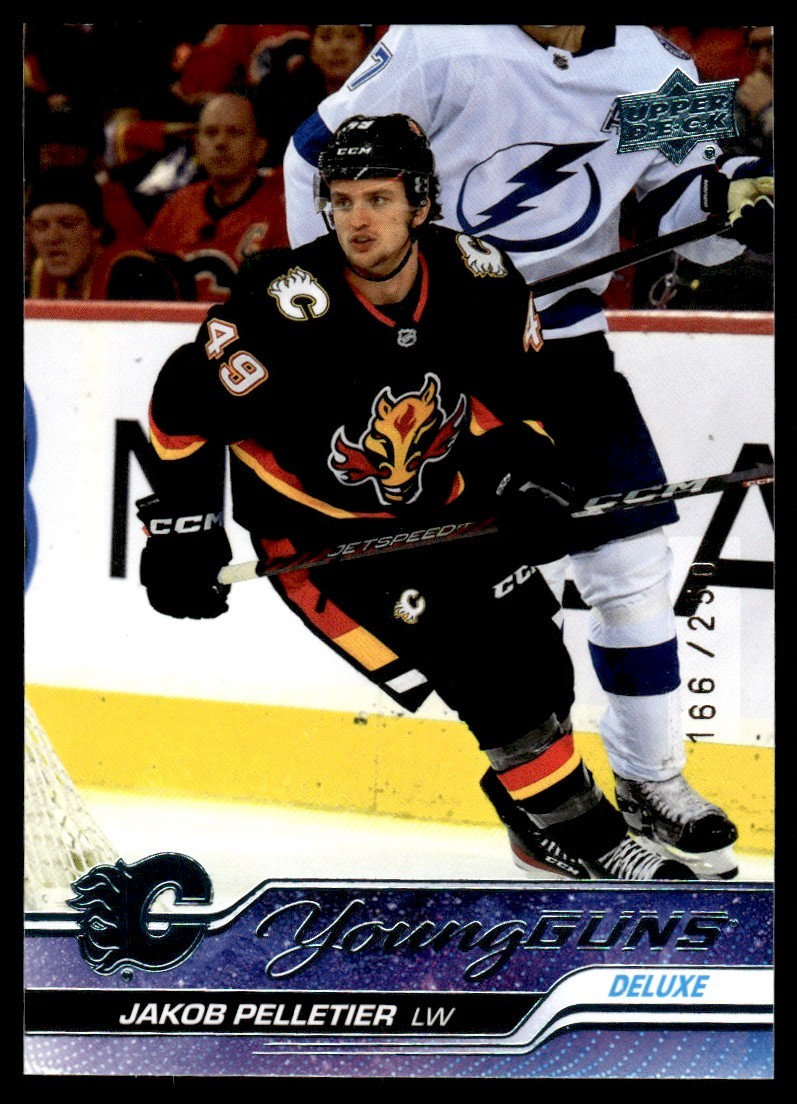 2023-24 Upper Deck Deluxe Young Guns Jakob Pelletier Rookie /250 Calgary Flames