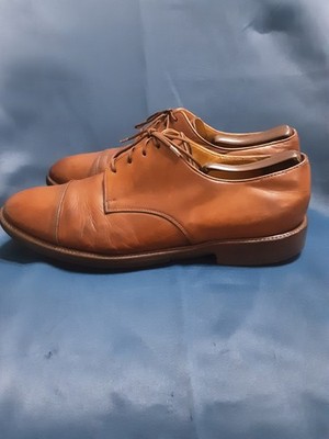 Ralph Lauren Brown Leather Oxford Cap Toe Lace-Up Dress Shoes Size 10 D Vimtage Polo Ralph Lauren Brown Leather Cap Toe Derby Lace  main image 3