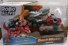 Robo Alive Dino Wars Giant Battling T-Rex – Lights, Sounds & Removable Armor
