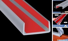 Rubber Edge Trim, Flexible Self Adhesive U Shaped Peel and Stick Edge Banding,