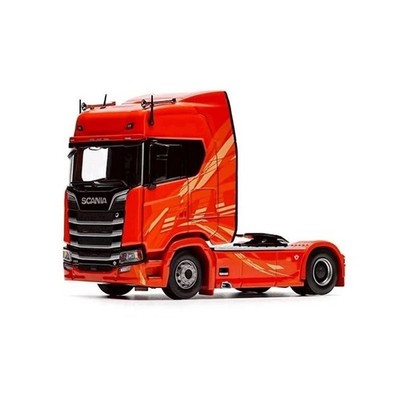 EY Masdi 1:64 Orange Scania 770s Truck Tractor Sports Model Diecast Display Car 