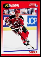 Ken Daneyko, 1991-92 Score Canadian Bilengual, #46, New Jersey Devils,