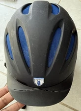 Tipperary Riding Helmet Sportage Hybrid 8700 Low Profile Black/Blue Size XS