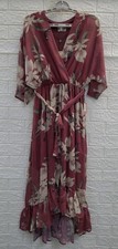 New Yumi Floral Print Midi Wrap Dress Women’s US Size 4