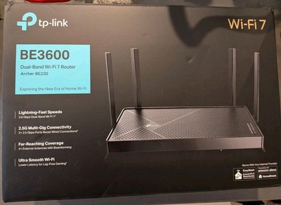 TP-Link Dual-Band BE3600 Wi-Fi 7 Router Archer BE230 | 4-Stream 3.6 Gbps