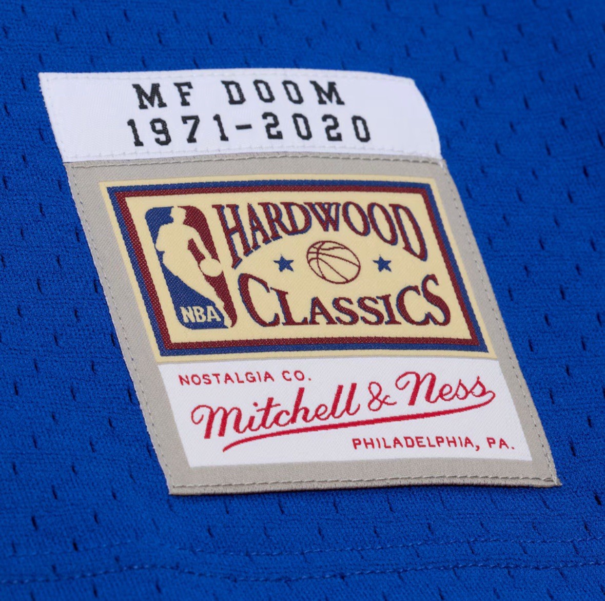 MF DOOM Limited Edition New York Knicks NBA Mitchell & Ness Jersey Size LARGE