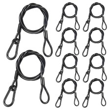 Lighting Safety Cable Black, 10PCS 32    Stainless Steel Stage Lights Safety C...