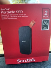 SanDisk 2TB Portable External SSD Black Up to 800MB/s Read Speed