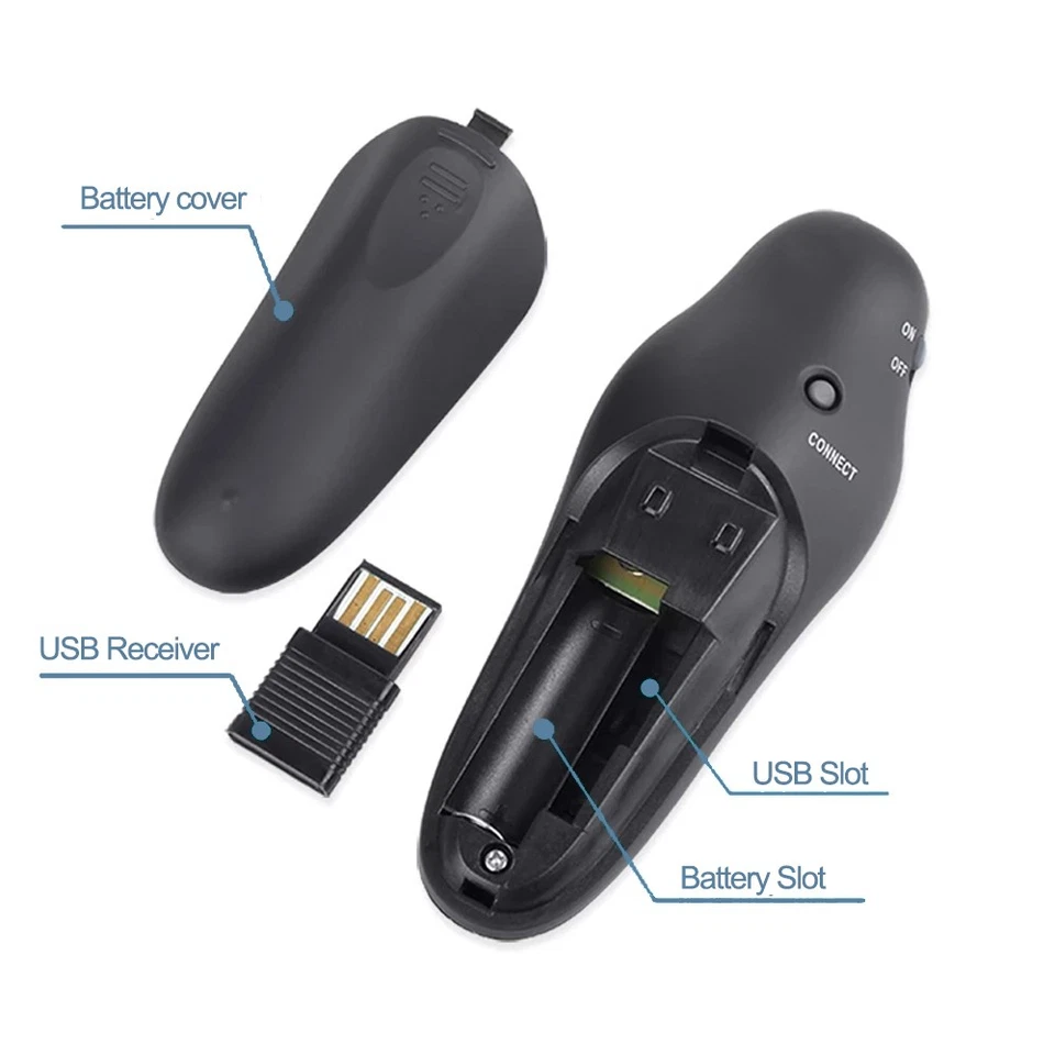 2.4GHz Wireless Powerpoint Presentation PPT Flip Pen Pointer Clicker Presenter - Image 4 of 4