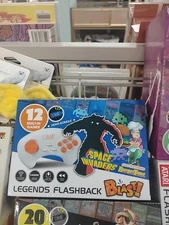 Legends Flashback Blast! Space Invaders Retro Gaming Blue Box 12 Vintage Games