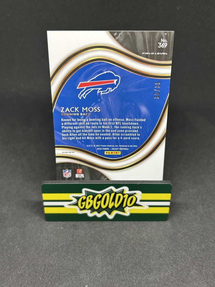 2020 Panini Select Zack Moss White Prizm /35 Rookie RC | eBay