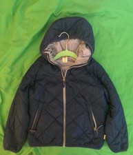 REI Co-op Jacket Kids S 8 Navy Blue Down Insulated Puffer Quilted Full Zip