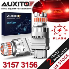 Auxito 3157 3156 Led Braketailrear Turn Signal Blinker Light Bulb Lamp Red 2x