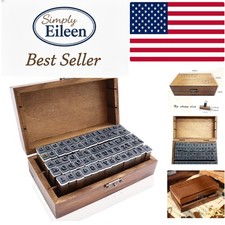 Environmentally Safe 70-Pc Alphabet  Number Stamp Set for Creative Crafting