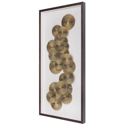 Uttermost The Times Glass and Paper Shadow Box Wall Art in Dark Walnut - Picture 2 of 8
