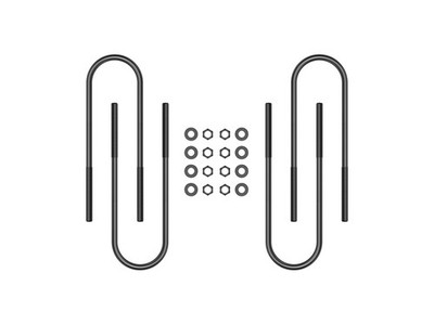 11-UP FSD REAR 15'' U-BOLT KIT