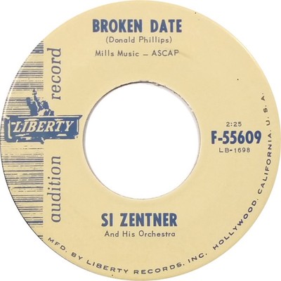 Si Zentner And His Orchestra - Broken Date / The Fink (7'', Single, Promo)